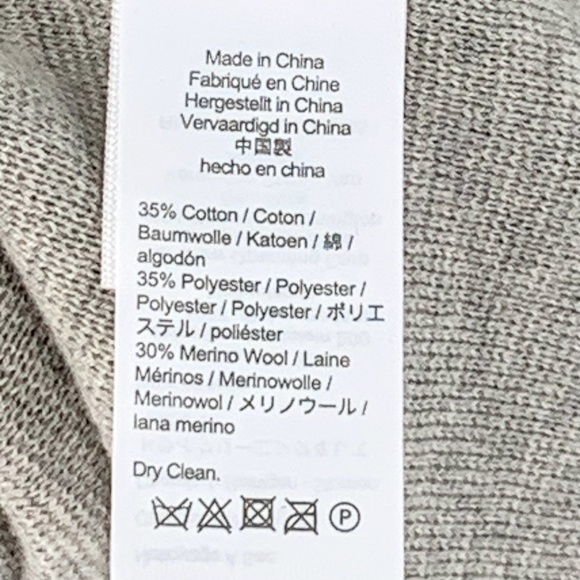 J Crew Women Sweater Long Cardigan Open Front Collarless Grey Sz S - Picture 8 of 8